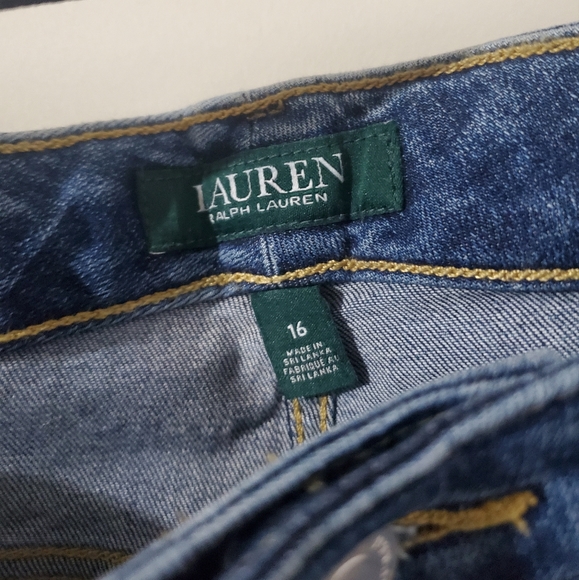 Lauren - Ralph Lauren Med Wash Skinny Jeans Plus Size NWOT - Picture 3 of 5